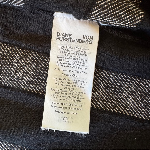 DIANE VON FURSTENBERG Chelsea Wrap-effect Jacquard-knit Dress Size XL - Picture 4 of 9